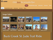 Tablet Screenshot of buckcreektrailride.org
